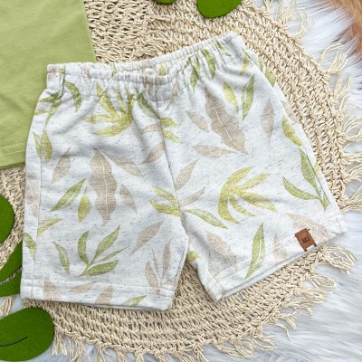 Conj. Regata Fresh Day e Bermuda em Linho - Verde